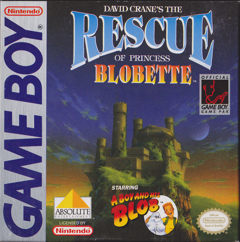 Front Cover for David Crane's The Rescue of Princess Blobette Starring A Boy and his Blob (Game Boy)