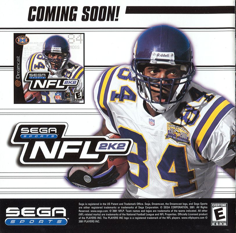 Inside Cover for NCAA College Football 2K2: Road to the Rose Bowl (Dreamcast)