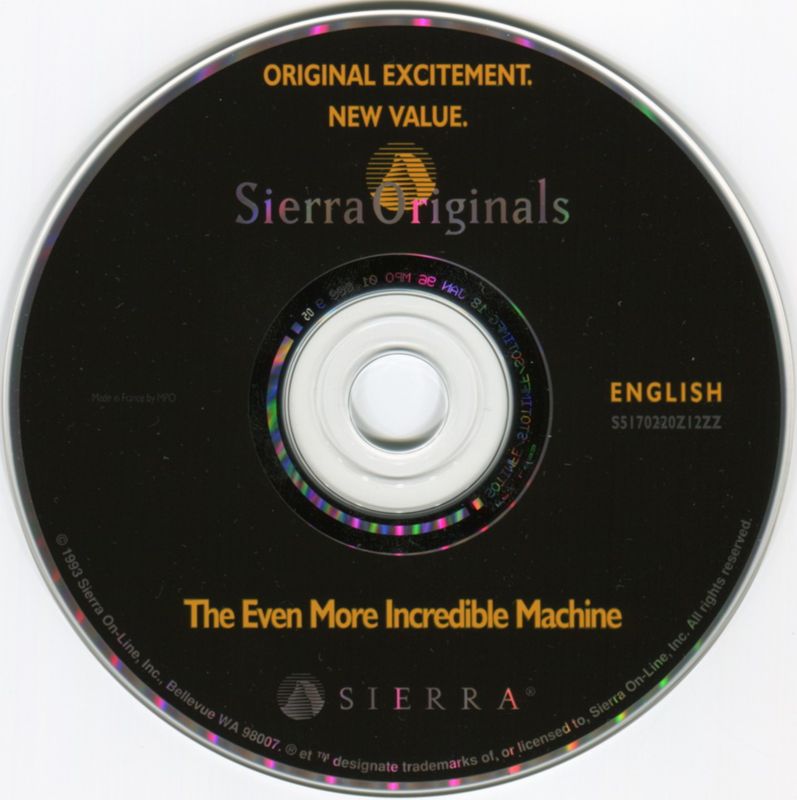 Media for The Even More! Incredible Machine (DOS) (Sierra Originals release)