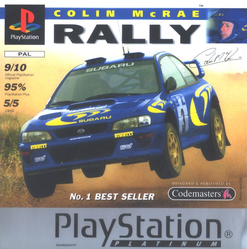 Front Cover for Colin McRae Rally (PlayStation) (Platinum release)