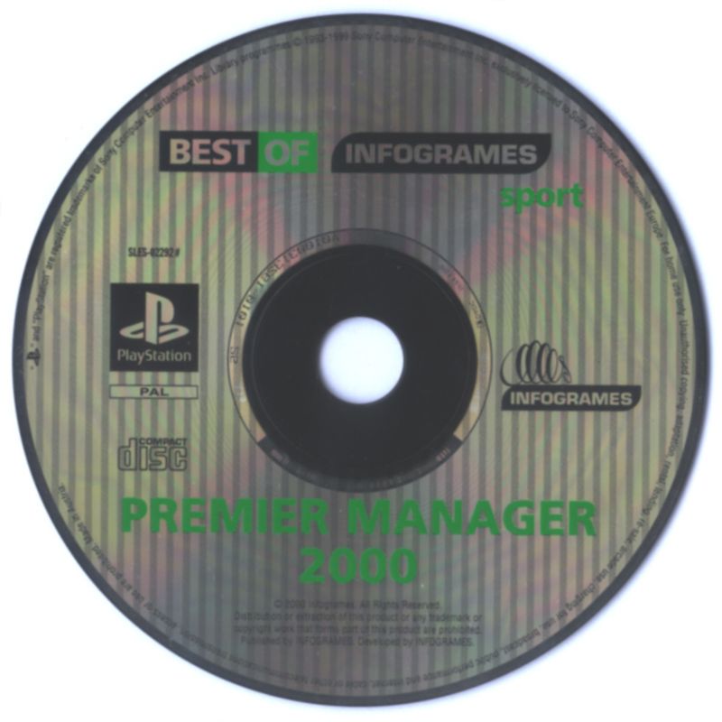 Media for Premier Manager 2000 (PlayStation) (Best of Infogrames release)