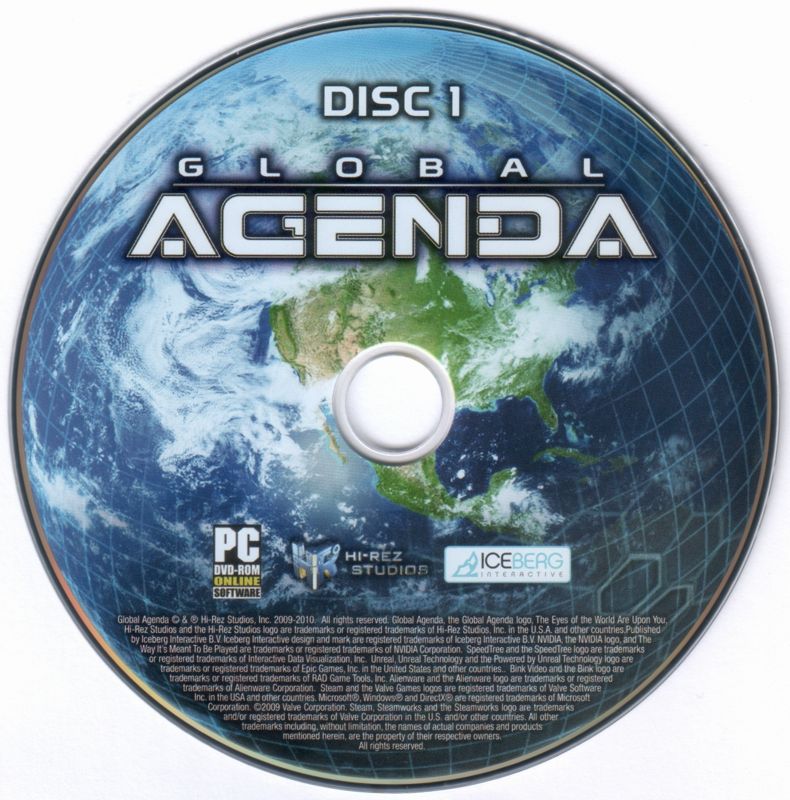 Media for Global Agenda (Windows): Disc 1/2
