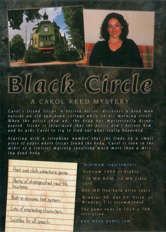 Back Cover for Black Circle (Windows)