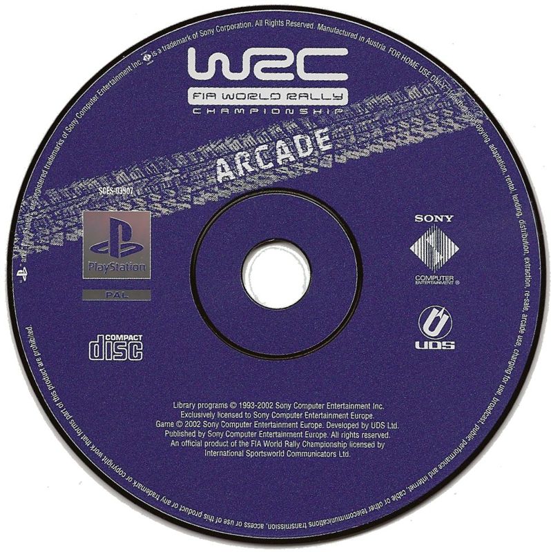 Media for WRC: FIA World Rally Championship Arcade (PlayStation) (Platinum release)