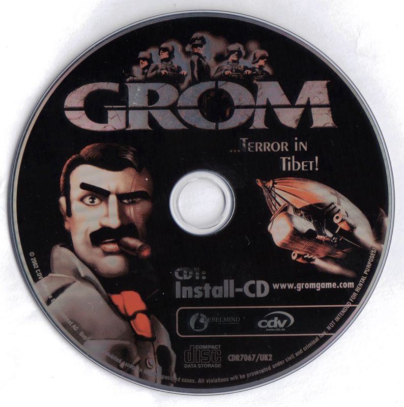 Media for GROM: ...Terror in Tibet! (Windows): Install Disc