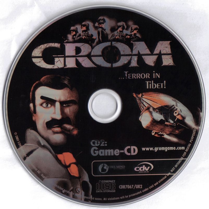 Media for GROM: ...Terror in Tibet! (Windows): Game Disc