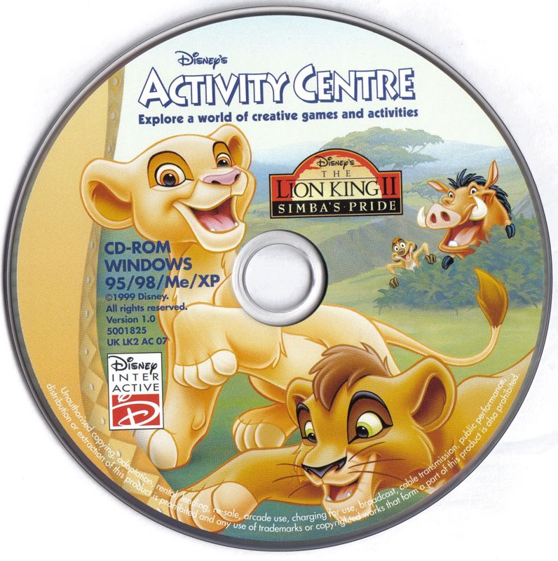 Disney's The Lion King 3 Games cover or packaging material MobyGames