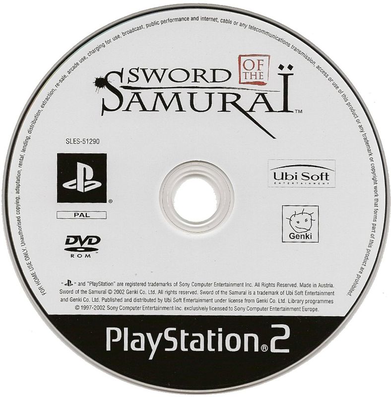 Media for Sword of the Samurai (PlayStation 2)