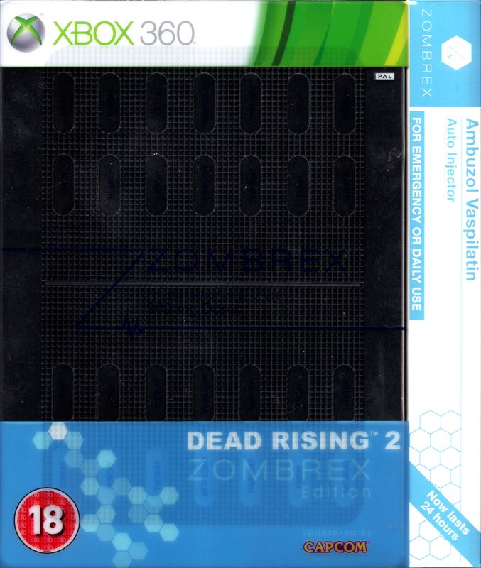 Front Cover for Dead Rising 2 (Zombrex Edition) (Xbox 360): With Slipcase and injection shaped pen (in box)