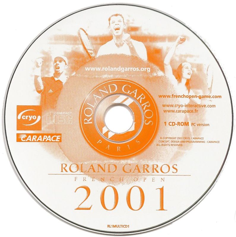 Roland Garros French Open 2001 cover or packaging material MobyGames