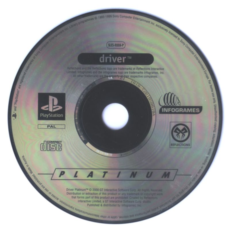 Media for Driver (PlayStation) (Platinum release)