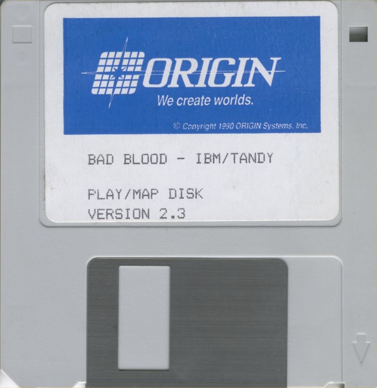 Media for Bad Blood (DOS): 3.5" Play/Map Disk