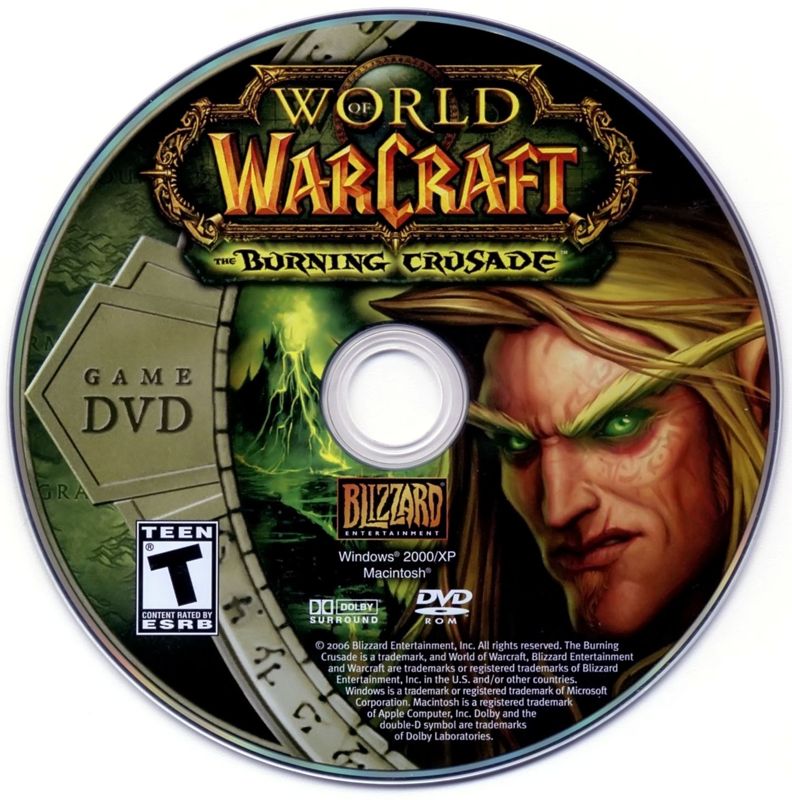 Media for World of WarCraft: The Burning Crusade (Collector's Edition) (Macintosh and Windows): Game DVD