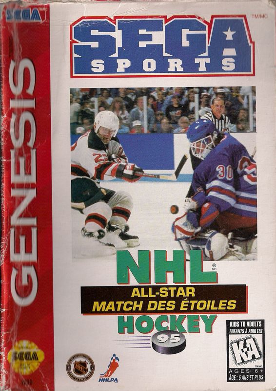 Front Cover for NHL All-Star Hockey '95 (Genesis)