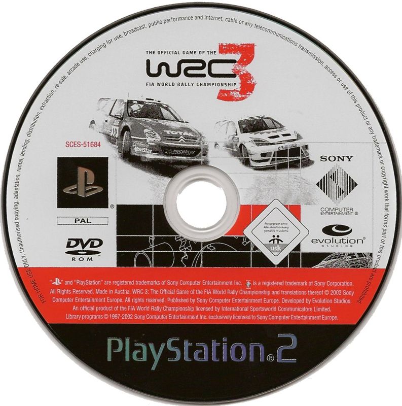 Media for WRC 3: The Official Game of the FIA World Rally Championship (PlayStation 2) (Platinum release)