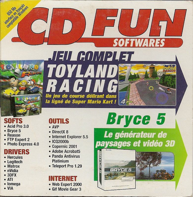 Front Cover for Toyland Racing (Windows) (Magazine CD FUN #76 October 2001)