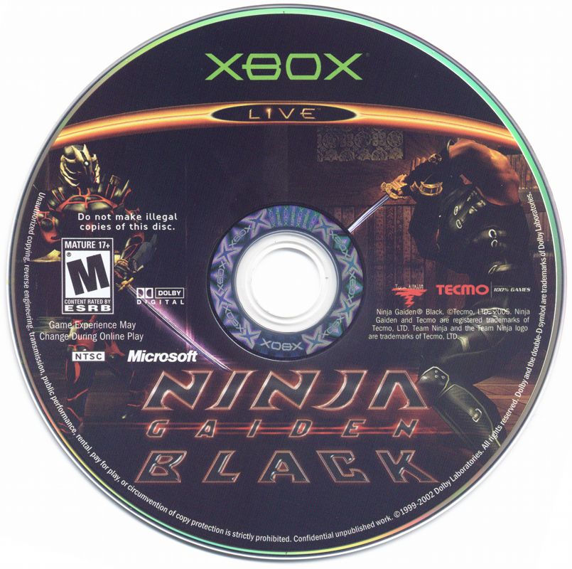 Media for Ninja Gaiden Black (Xbox) (Version with UPC)