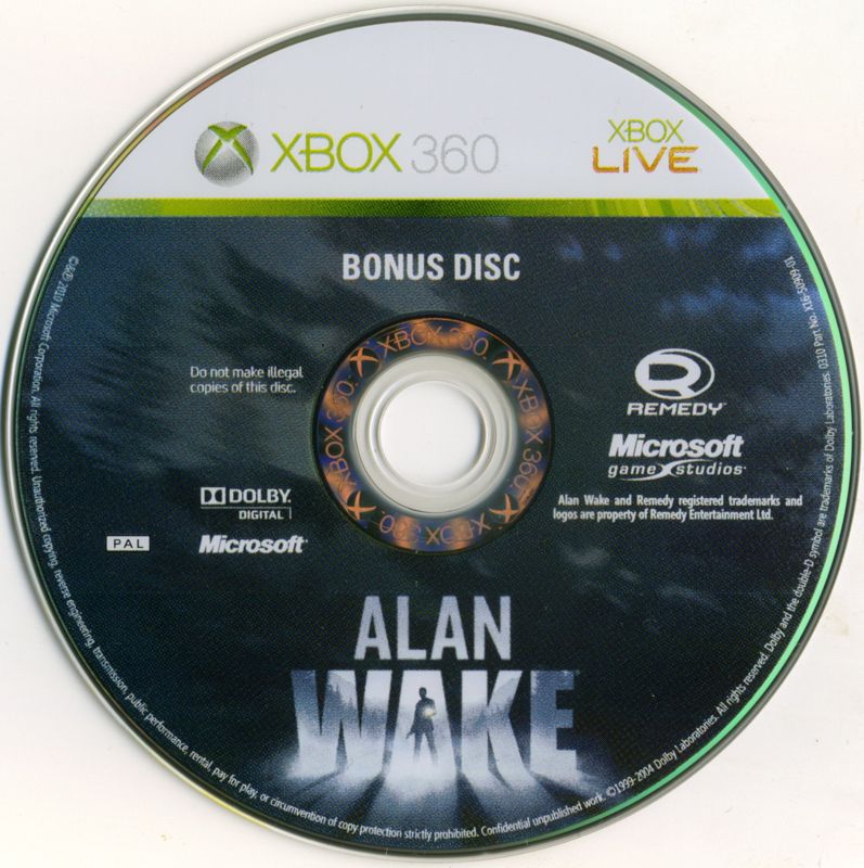 Extras for Alan Wake (Limited Collector's Edition) (Xbox 360): Bonus Disc