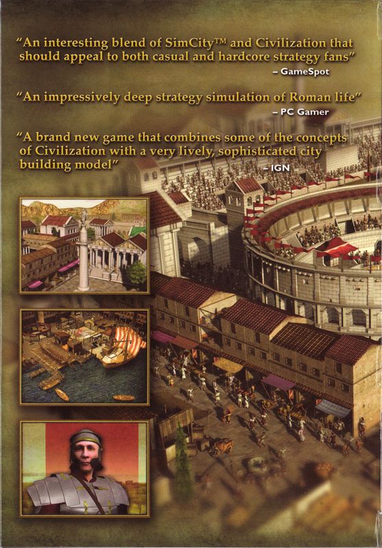 CivCity: Rome cover or packaging material - MobyGames