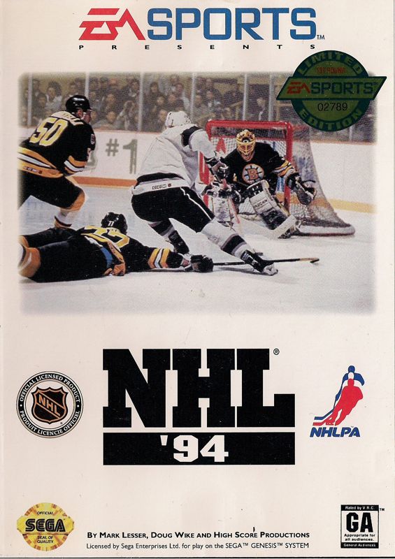 Front Cover for NHL '94 (Genesis) (Limited Edition cover)