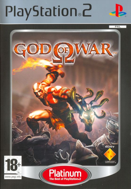 Front Cover for God of War (PlayStation 2) (Platinum release)