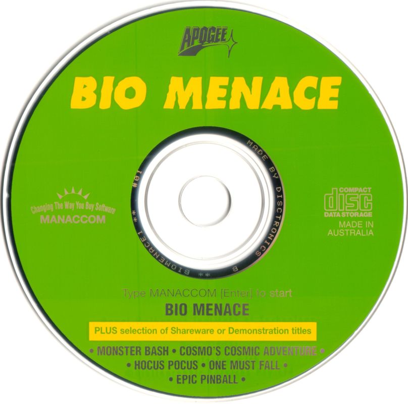 Media for Bio Menace (DOS)