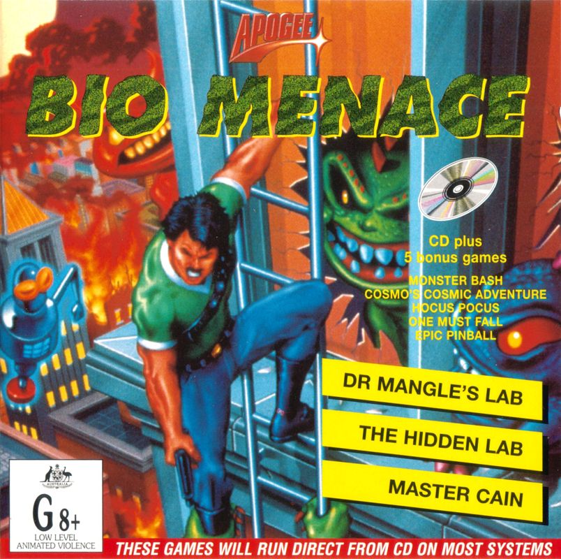 Other for Bio Menace (DOS): Jewel Case - Front
