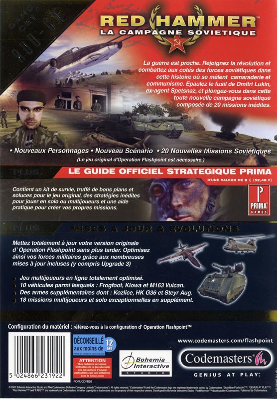 Operation Flashpoint: Gold Upgrade cover or packaging material - MobyGames