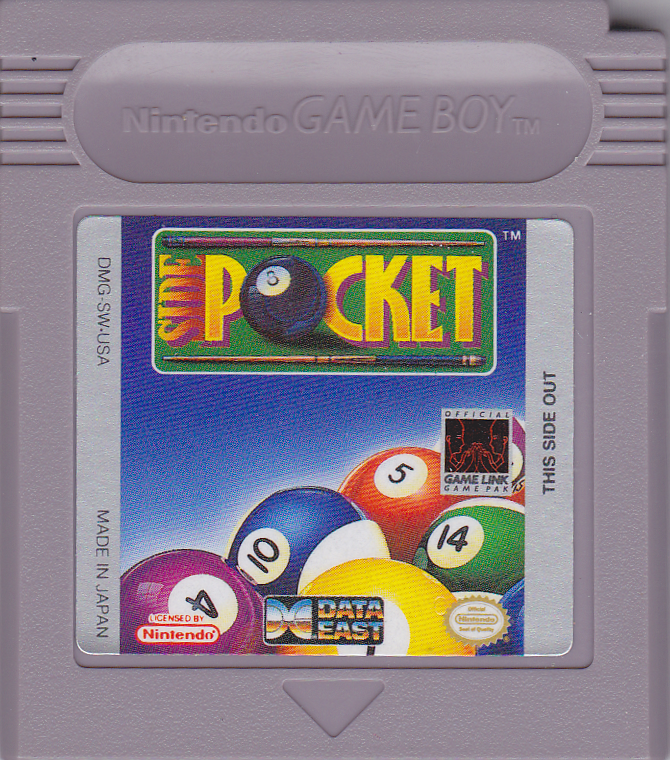 Side Pocket cover or packaging material MobyGames