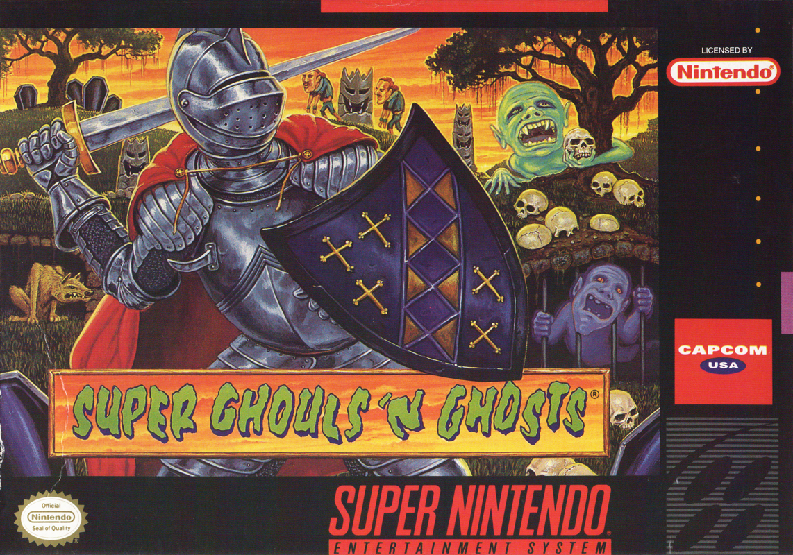 Front Cover for Super Ghouls 'N Ghosts (SNES)