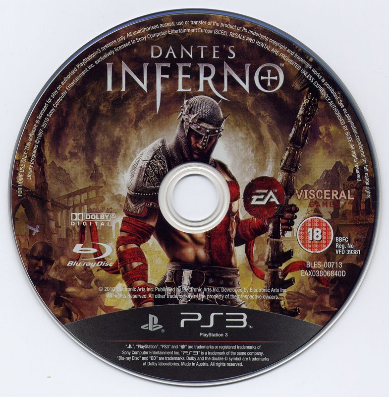 Dante's Inferno PS3 Electronic Arts Sony Playstation 3 From Japan