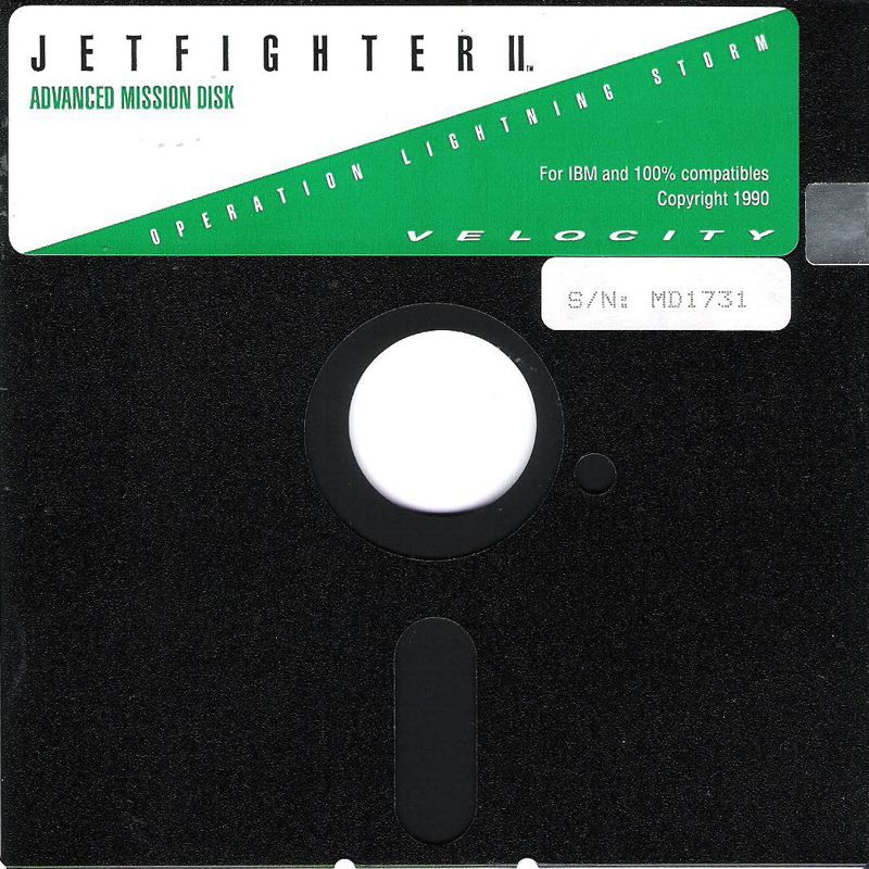 Media for JetFighter II: Operation Lightning Storm (DOS)