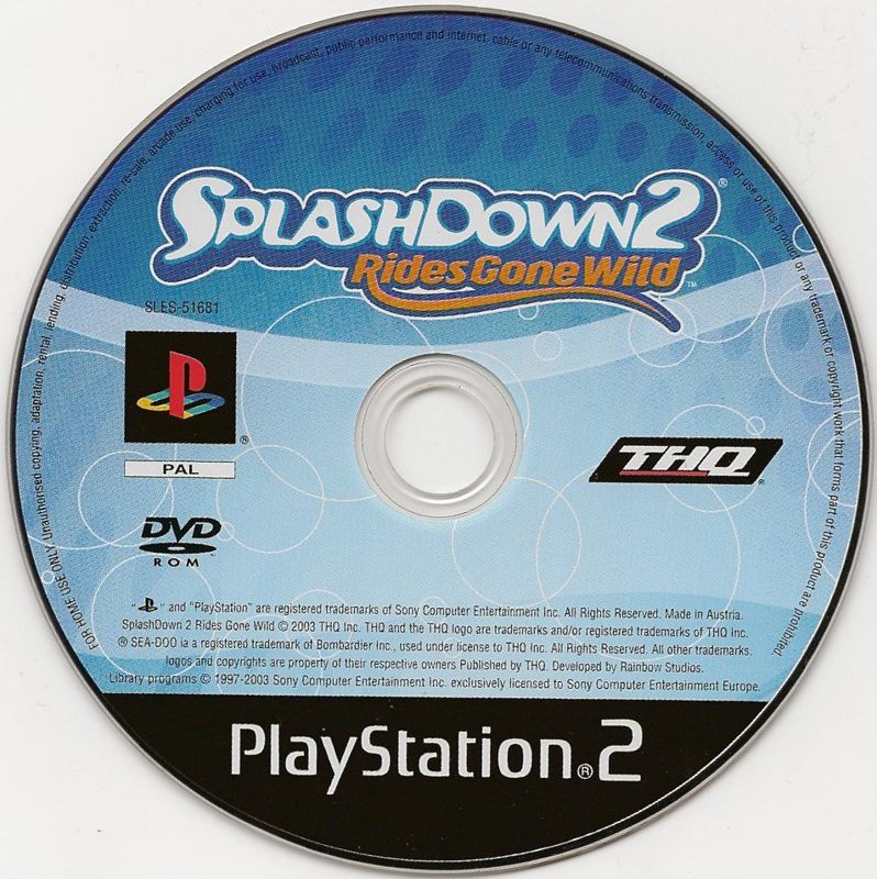 Media for Splashdown: Rides Gone Wild (PlayStation 2)