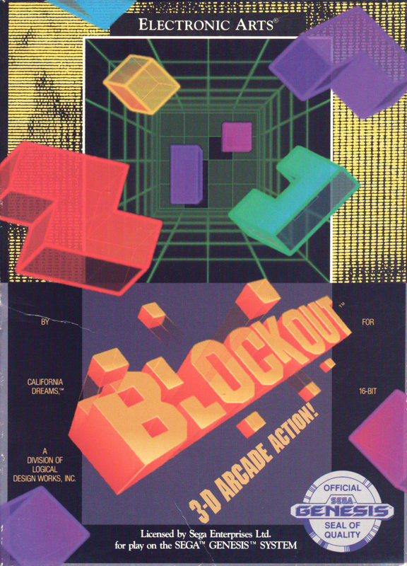 Blockout cover or packaging material MobyGames