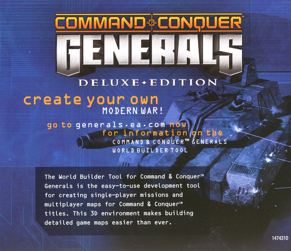 Other for Command & Conquer: Generals - Deluxe Edition (Windows): Jewel Case - Inside - Left Flap