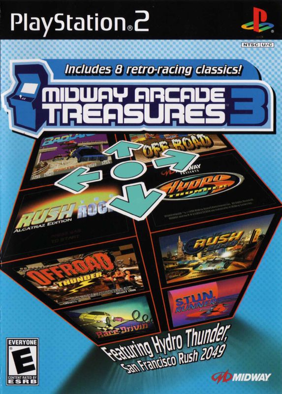 Front Cover for Midway Arcade Treasures 3 (PlayStation 2)