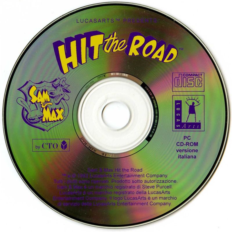 Media for Sam & Max: Hit the Road (DOS) (Collezione CD-ROM by C.T.O. #7 (Black Label Series), DigiPak)