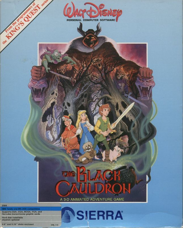 Front Cover for The Black Cauldron (DOS) (Version 2.10)