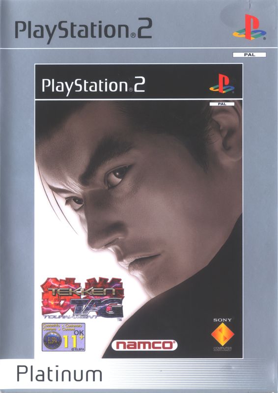 Front Cover for Tekken Tag Tournament (PlayStation 2) (Platinum release)