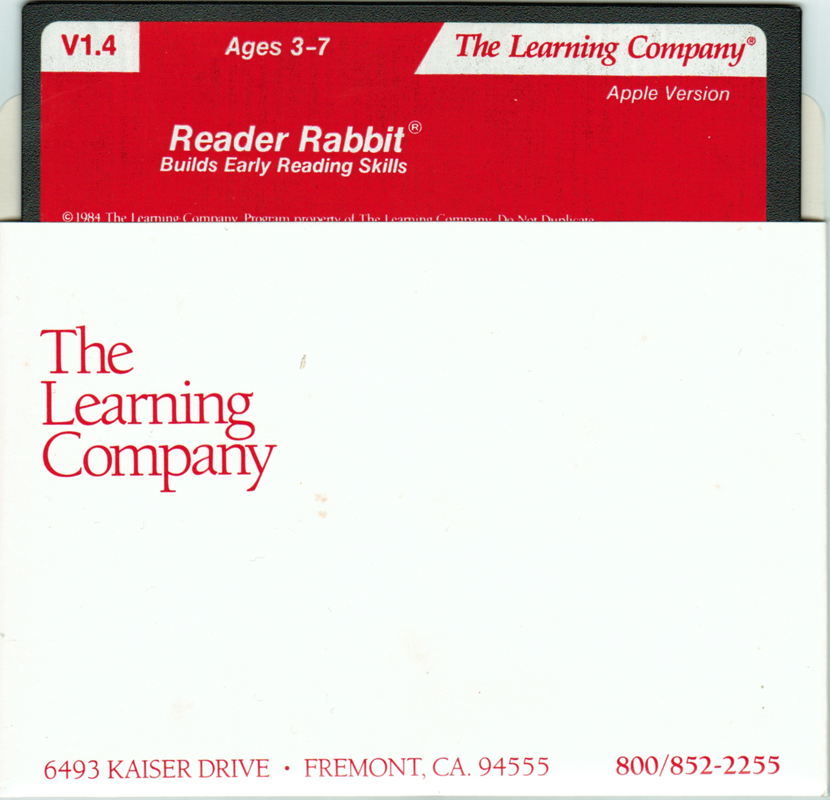Media for Reader Rabbit (Apple II)