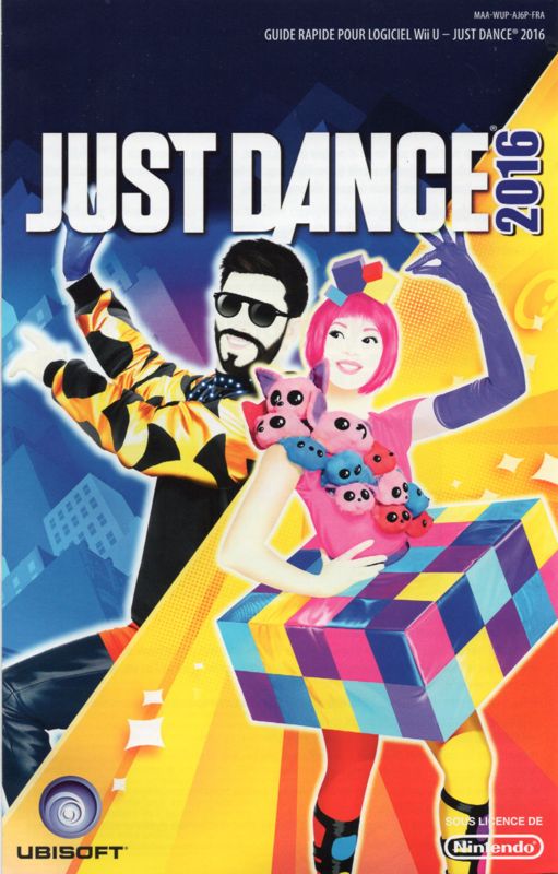 Manual for Just Dance 2016 (Wii U): Front