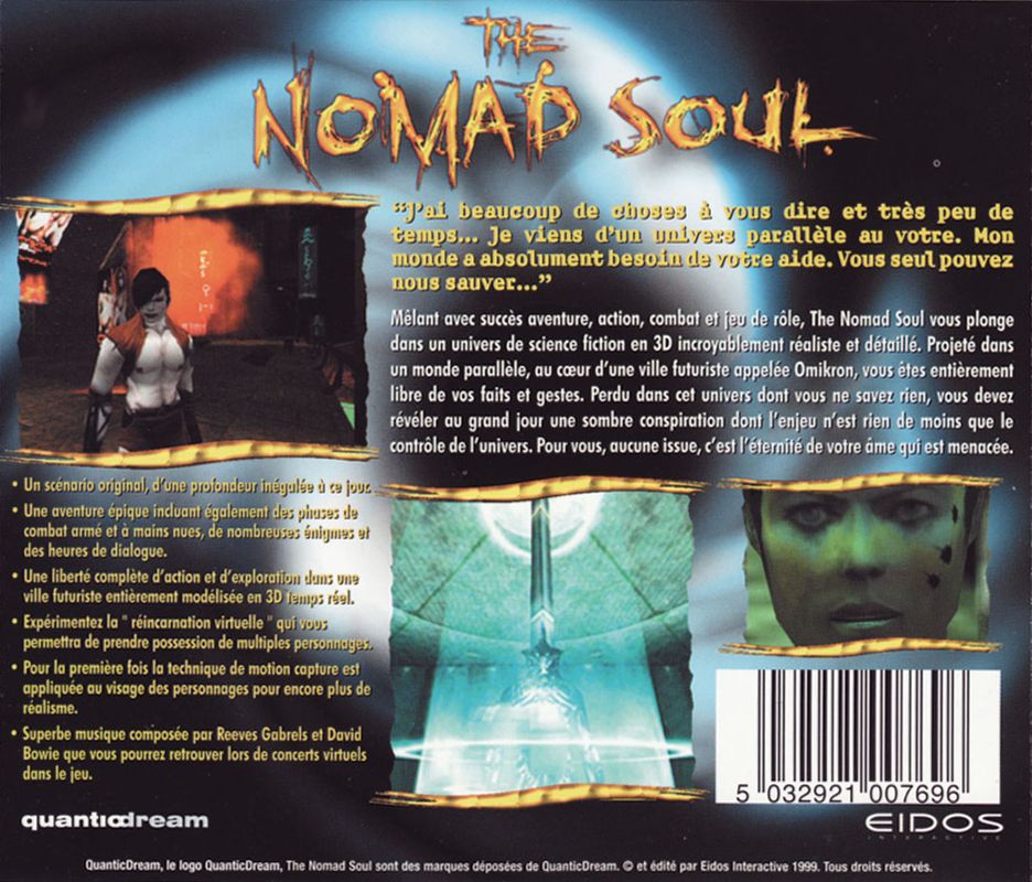 Omikron: The Nomad Soul cover or packaging material - MobyGames