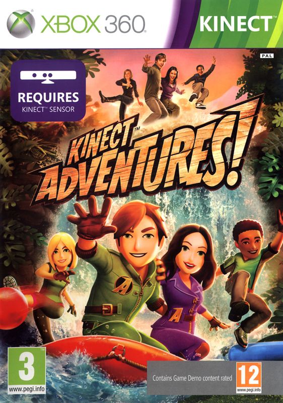 Front Cover for Kinect Adventures! (Xbox 360) (Bundled with the Kinect peripheral )