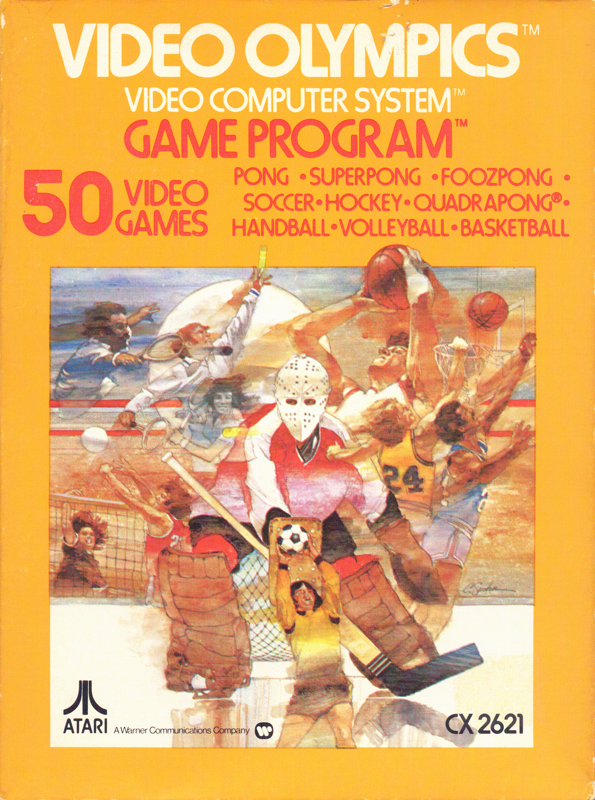 Front Cover for Video Olympics (Atari 2600) (Alternate back)