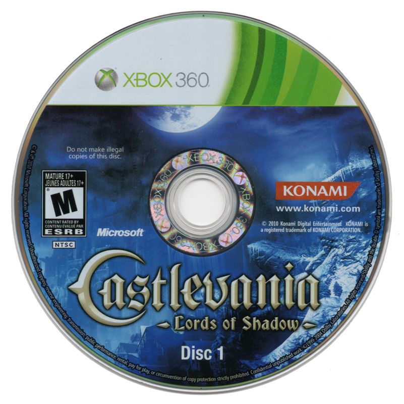 Media for Castlevania: Lords of Shadow (Limited Edition) (Xbox 360): Game Disc 1/2