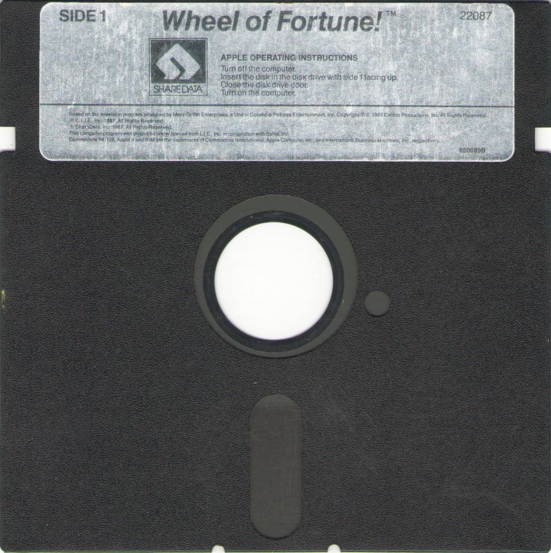 Media for Wheel of Fortune (Apple II)