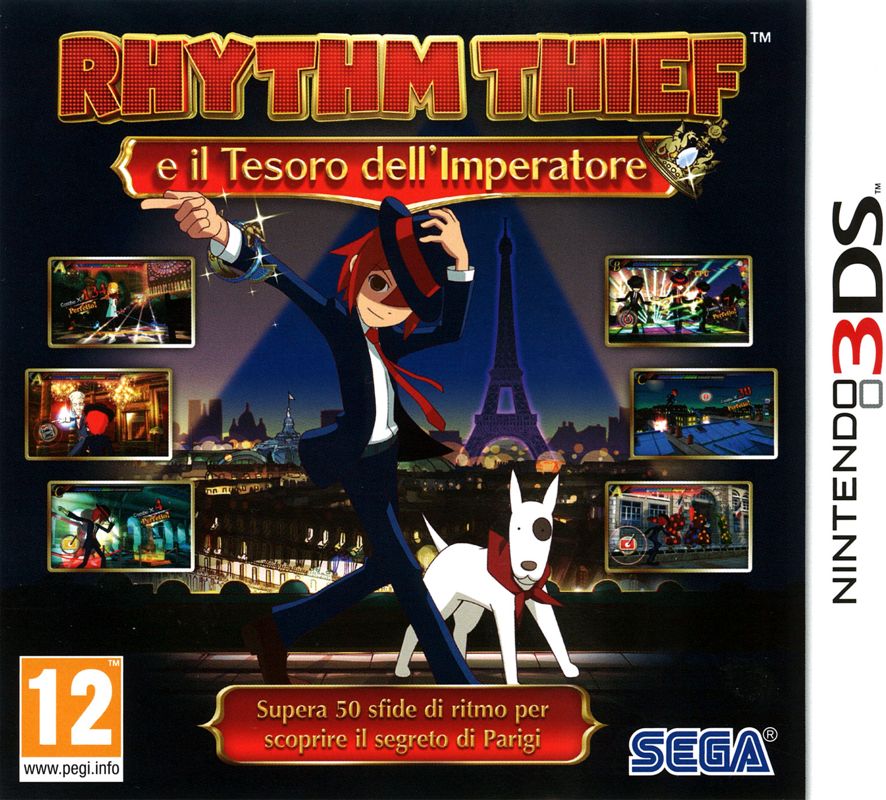 Front Cover for Rhythm Thief & the Emperor's Treasure (Nintendo 3DS)