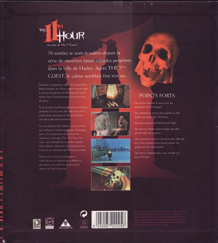Back Cover for The 11th Hour (DOS) (Limited Edition)