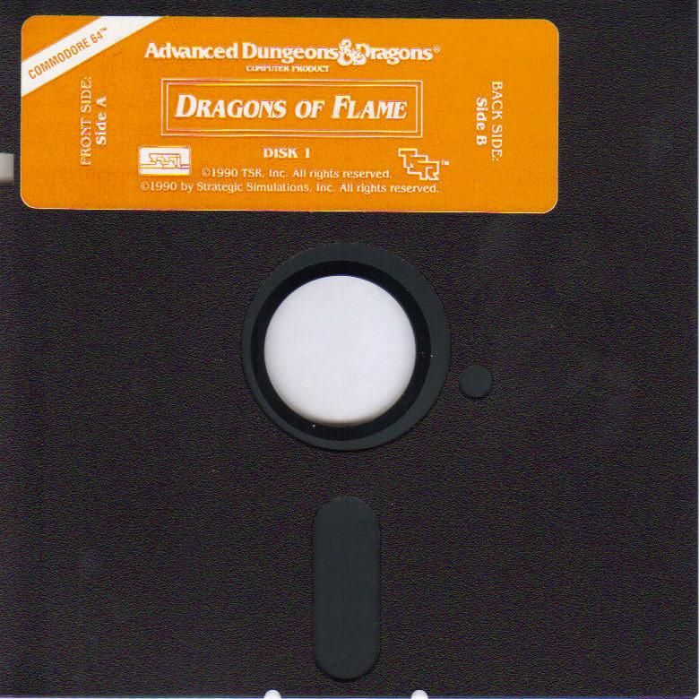 Media for Dragons of Flame (Commodore 64)