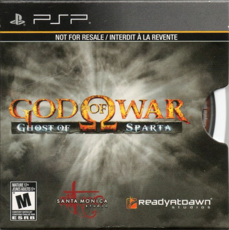 Front Cover for God of War: Ghost of Sparta (PSP) (Bundled with PSP Limited Edition Entertainment Pack)